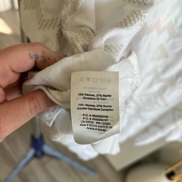 Wilfred White/Cream Patterned Top - L - Picture 7 of 7